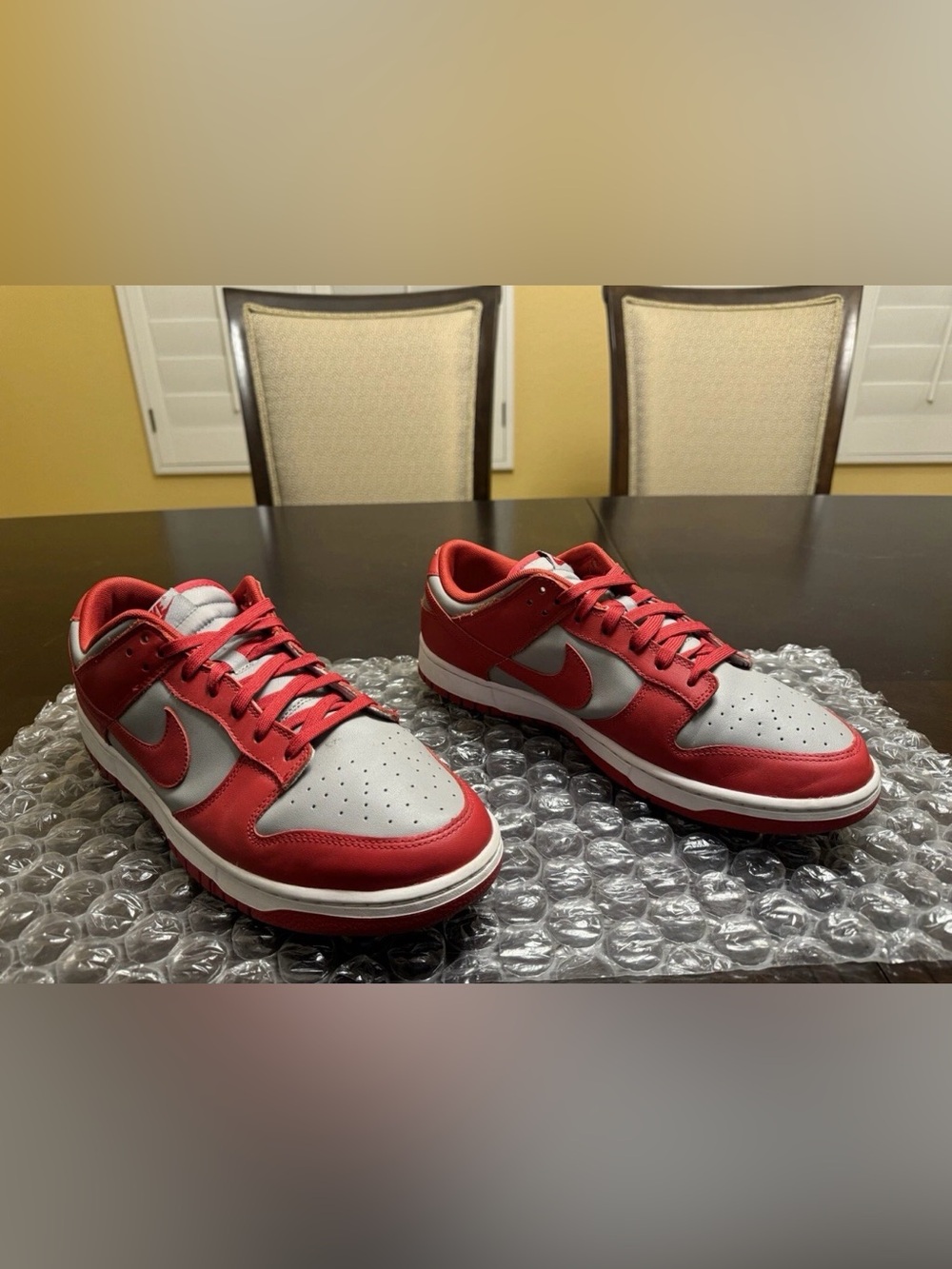 Nike Dunk Low UNLV University Red Gray Sneaker Shoes Size US 12